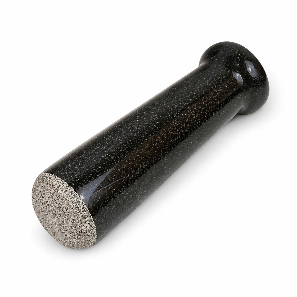 Anketras Premium Black Granite Pestle | Heavy Duty Hand Roller| Natural Stone Masher for Spices, Garlic, Ginger & Herbs | Non-Slip Grip | Traditional Kitchen Tool
